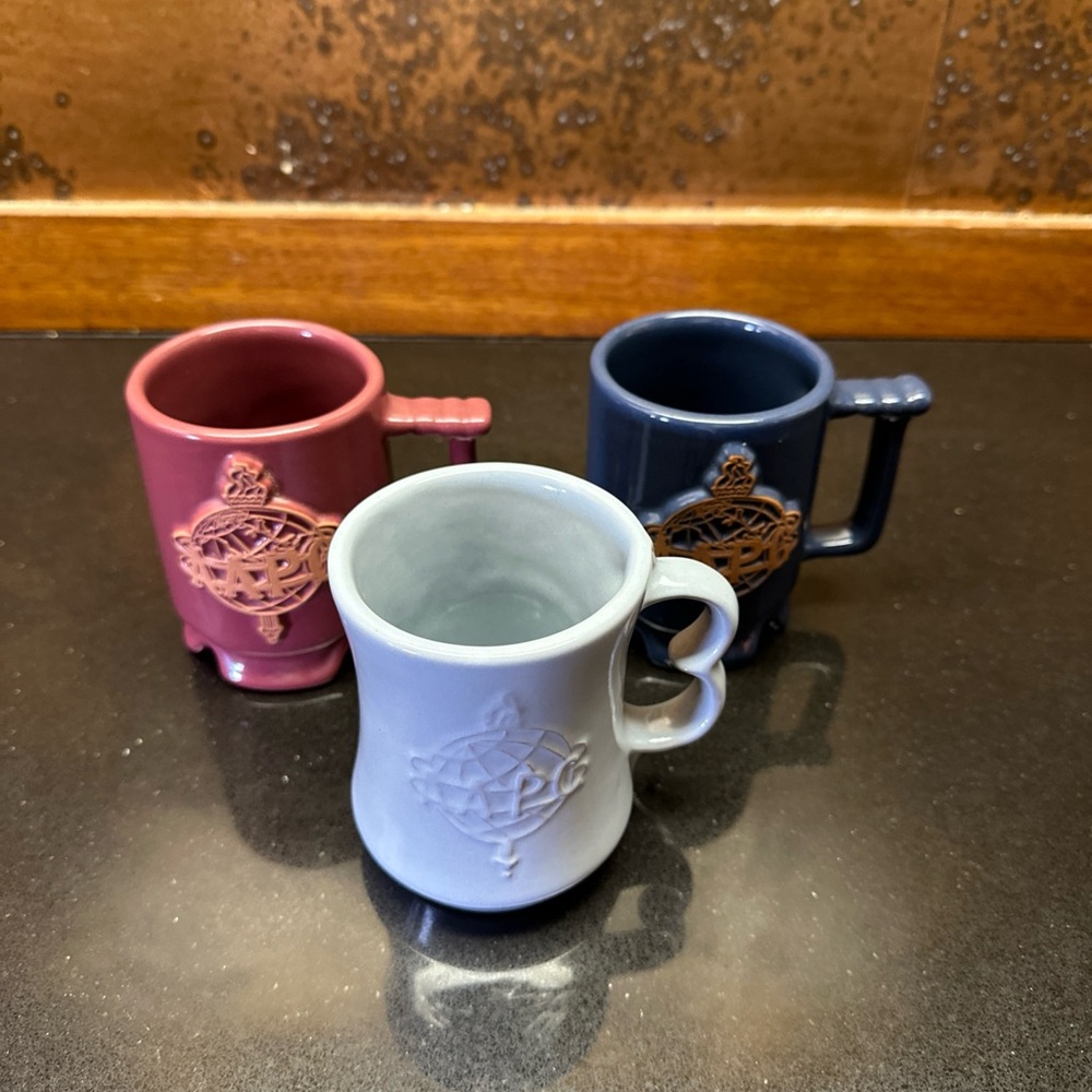 Vintage Frankoma AAPG SWT OF 3 Mugs C9 C1 Petroleum Geologists